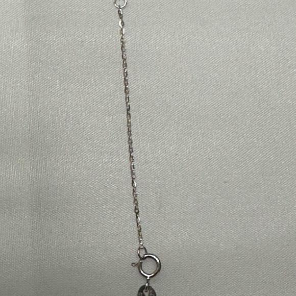 White Cultured Teardrop Coin Pearl on 925 Silver Chain - 16 or 18 Inches - Picture 11 of 11